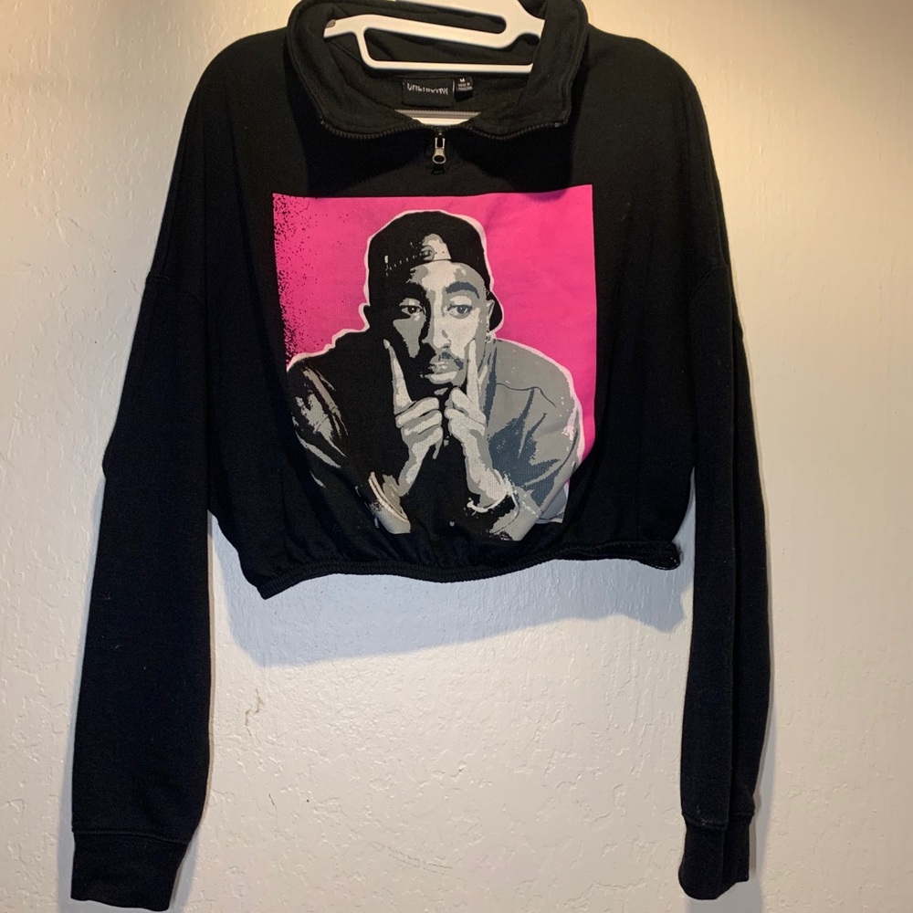 Cropped sweatshirt  (Tupac)